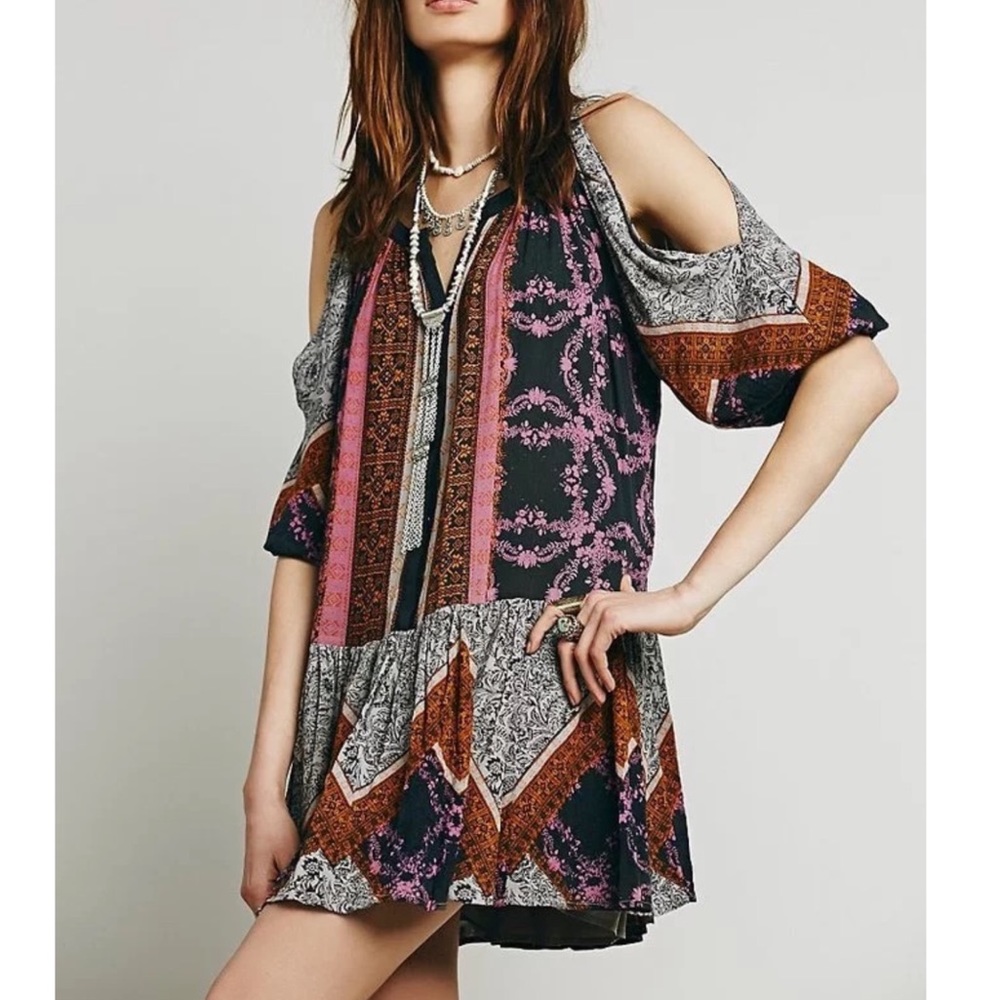 Free People Multicolor Bohemian Tunic